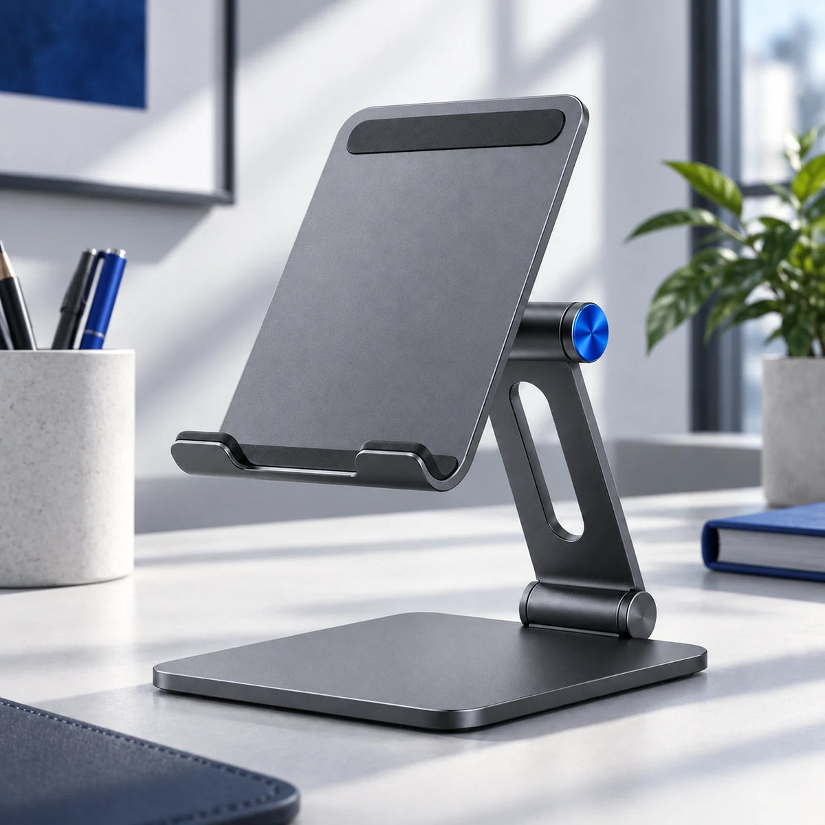 Adjustable Tablet Stand — in an everyday setting