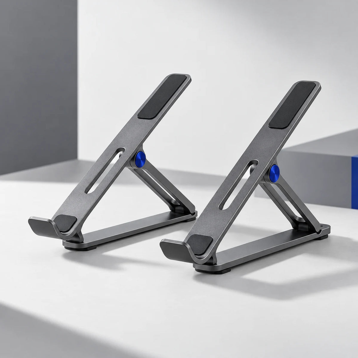 Foldable Aluminum Laptop Stand — full product set