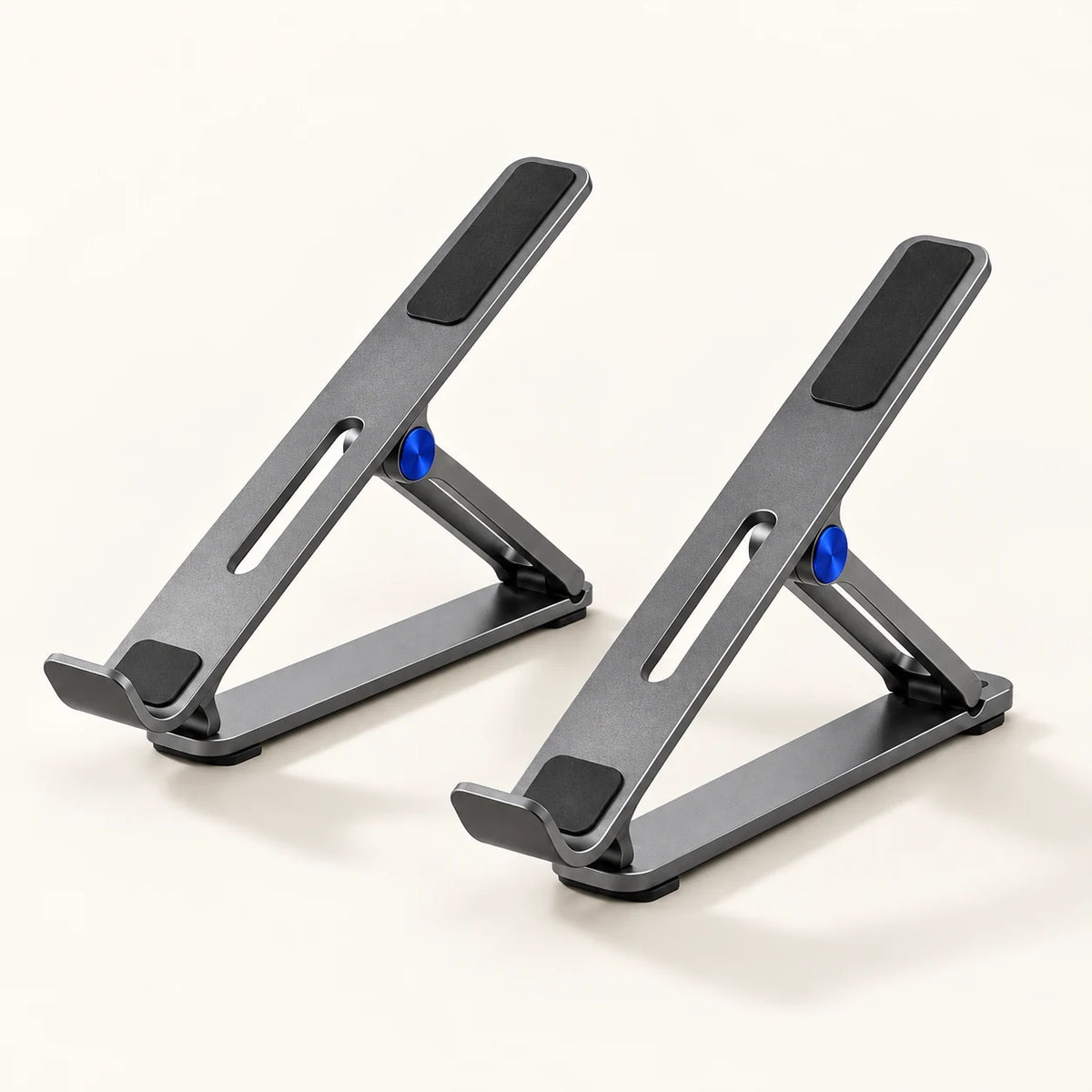 Foldable Aluminum Laptop Stand — complete set overview