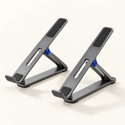 Foldable Aluminum Laptop Stand — complete set overview
