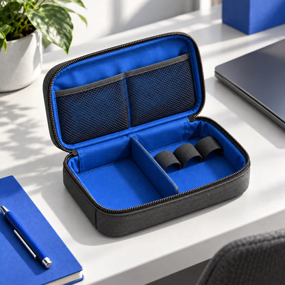 Structured Tech Organizer Pouch — in an everyday setting