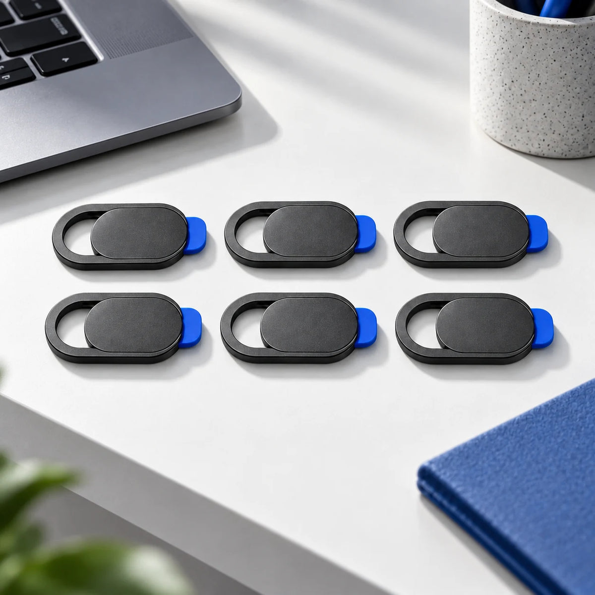 Webcam Privacy Slider Set — in an everyday setting